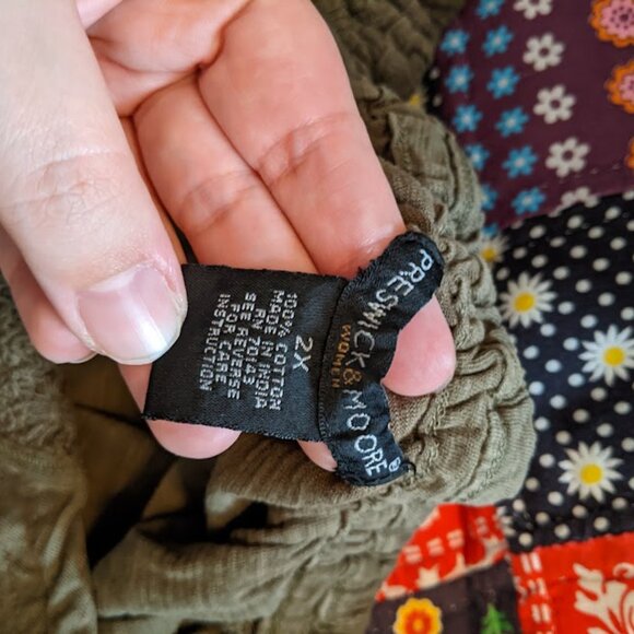 Preswick & Moore Olive Green Shirt Size 2X - Picture 4 of 9